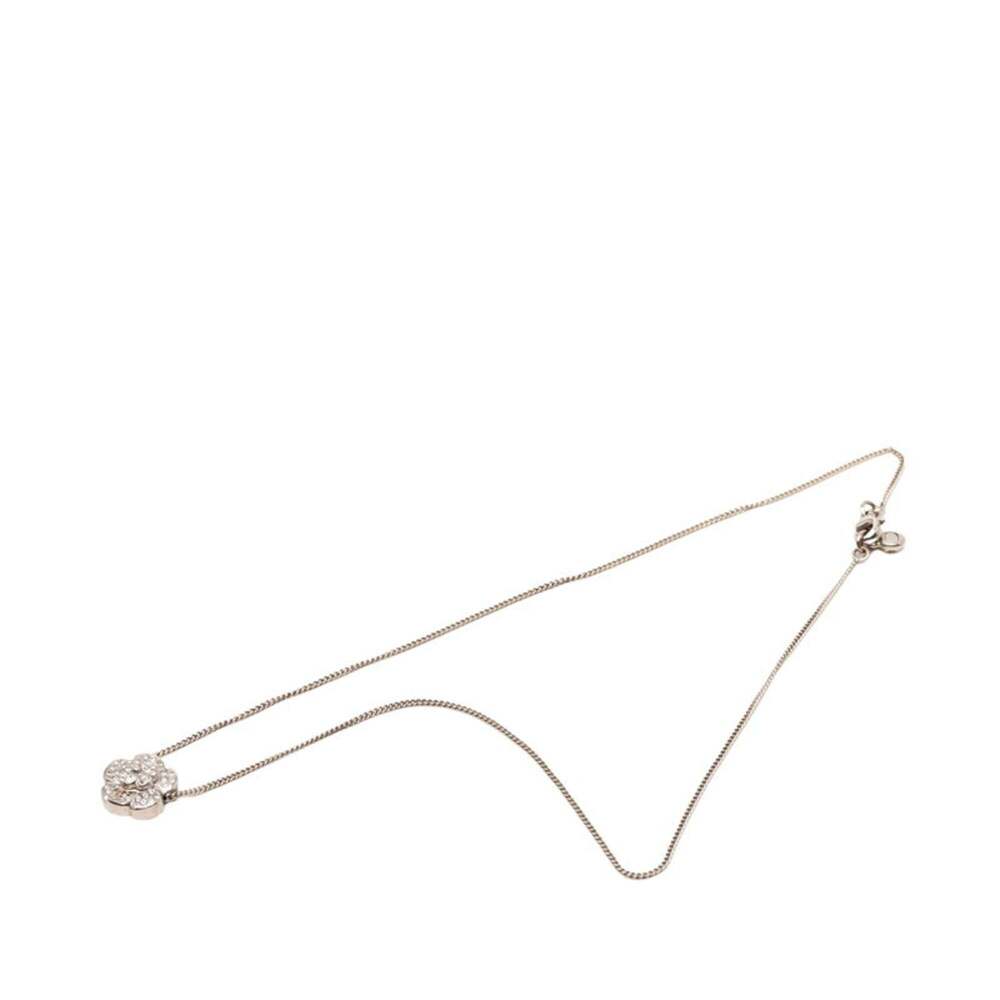 CHANEL Authentic Silver Logo Necklace - Picture 4 of 6
